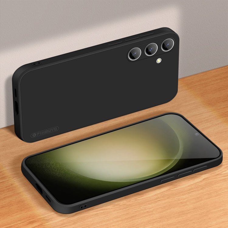For Samsung Galaxy S24+ 5G PINWUYO Sense Series Liquid Silicone TPU Phone Case(Black) - free shipping - PMC Jewellery - Order now!