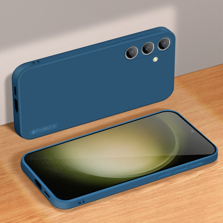 For Samsung Galaxy S24+ 5G PINWUYO Sense Series Liquid Silicone TPU Phone Case(Blue)
