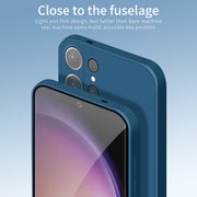 For Samsung Galaxy S24 Ultra 5G PINWUYO Sense Series Liquid Silicone TPU Phone Case(Blue)
