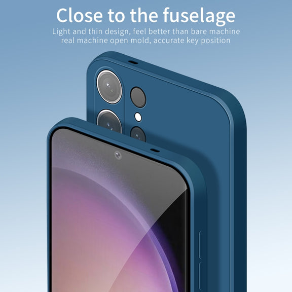 For Samsung Galaxy S24 Ultra 5G PINWUYO Sense Series Liquid Silicone TPU Phone Case(Blue)