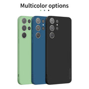 For Samsung Galaxy S24 Ultra 5G PINWUYO Sense Series Liquid Silicone TPU Phone Case(Blue)