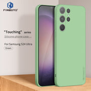 For Samsung Galaxy S24 Ultra 5G PINWUYO Sense Series Liquid Silicone TPU Phone Case(Green)