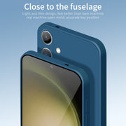 For Samsung Galaxy S25 5G PINWUYO Sense Series Liquid Silicone TPU Phone Case(Blue)