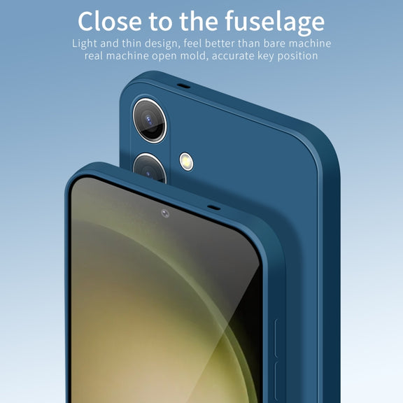 For Samsung Galaxy S25 5G PINWUYO Sense Series Liquid Silicone TPU Phone Case(Blue)