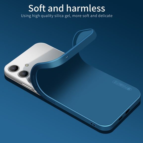 For Samsung Galaxy S25 5G PINWUYO Sense Series Liquid Silicone TPU Phone Case(Blue)