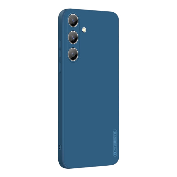 For Samsung Galaxy S25 5G PINWUYO Sense Series Liquid Silicone TPU Phone Case(Blue)