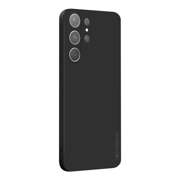 For Samsung Galaxy S25 Ultra 5G PINWUYO Sense Series Liquid Silicone TPU Phone Case(Black)