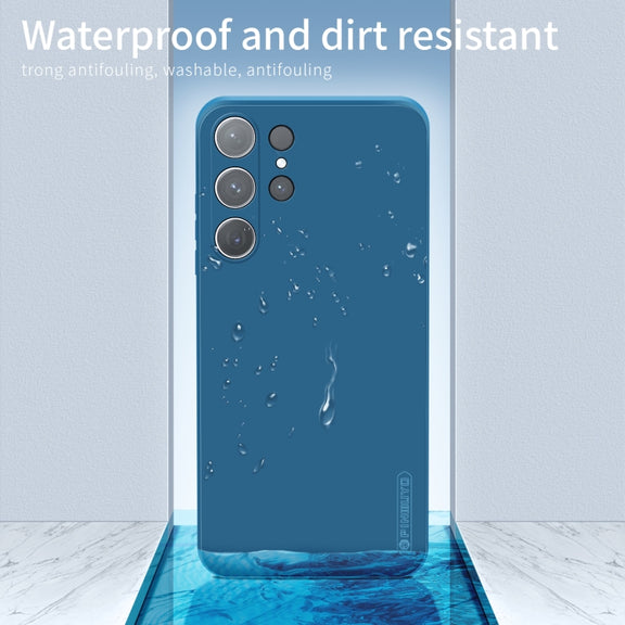 For Samsung Galaxy S25 Ultra 5G PINWUYO Sense Series Liquid Silicone TPU Phone Case(Blue)