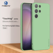 For Samsung Galaxy S25 Ultra 5G PINWUYO Sense Series Liquid Silicone TPU Phone Case(Green)