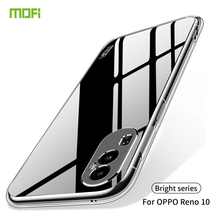 For?OPPO Reno10 China MOFI Ming Series Transparent Ultra-thin TPU Phone Case(Transparent) - OPPO Cases by MOFI | Online Shopping South Africa | PMC TechLife