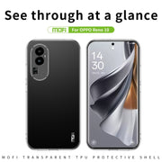 For?OPPO Reno10 China MOFI Ming Series Transparent Ultra-thin TPU Phone Case(Transparent)
