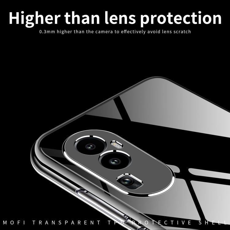For?OPPO Reno10 China MOFI Ming Series Transparent Ultra-thin TPU Phone Case(Transparent) - OPPO Cases by MOFI | Online Shopping South Africa | PMC TechLife