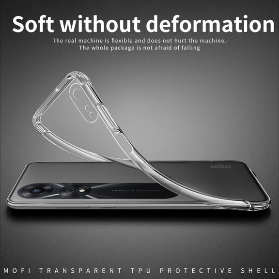 For OPPO A58 4G MOFI Ming Series Transparent Ultra-thin TPU Phone Case(Transparent)