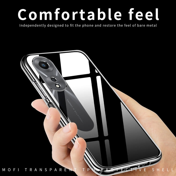 For OPPO A58 4G MOFI Ming Series Transparent Ultra-thin TPU Phone Case(Transparent) - OPPO Cases by MOFI | Online Shopping South Africa | PMC TechLife