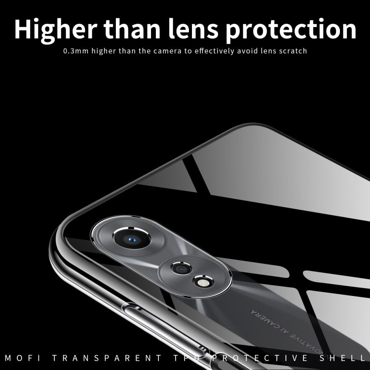 For OPPO A58 4G MOFI Ming Series Transparent Ultra-thin TPU Phone Case(Transparent) - OPPO Cases by MOFI | Online Shopping South Africa | PMC TechLife