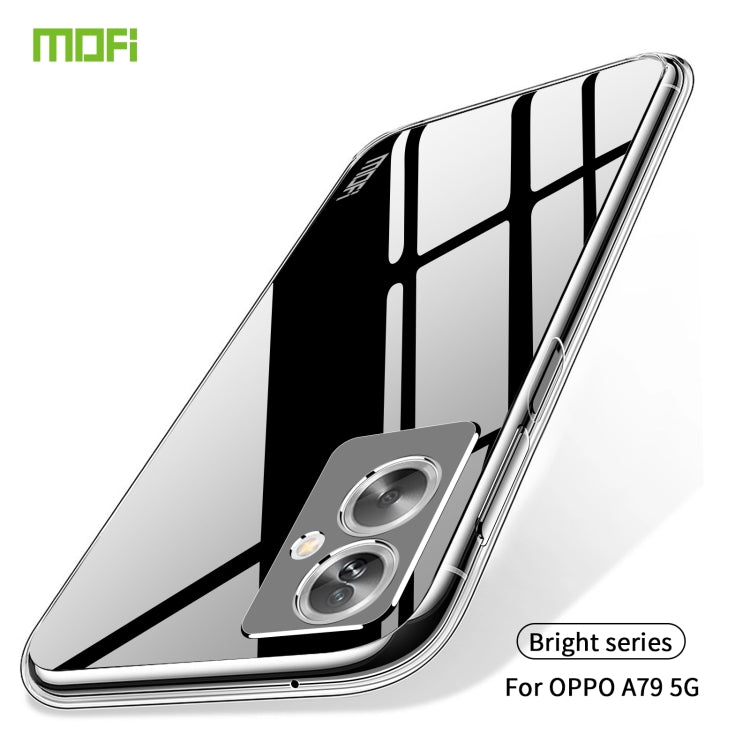 For OPPO A79 5G / A2 MOFI Ming Series Transparent Ultra-thin TPU Phone Case(Transparent) - OPPO Cases by MOFI | Online Shopping South Africa | PMC TechLife