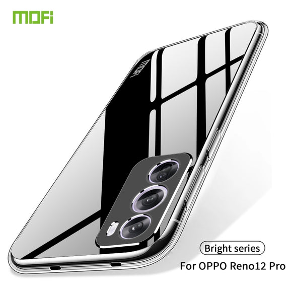 For OPPO Reno12 Pro Global MOFI Ming Series Transparent Ultra-thin TPU Phone Case(Transparent)