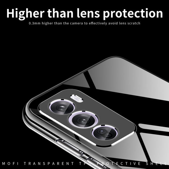 For OPPO Reno12 Pro Global MOFI Ming Series Transparent Ultra-thin TPU Phone Case(Transparent)
