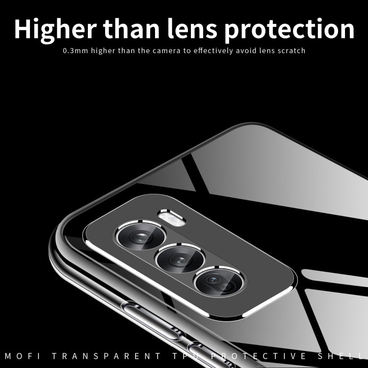 For OPPO Reno12 Global MOFI Ming Series Transparent Ultra-thin TPU Phone Case(Transparent)