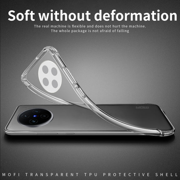 For OPPO Reno12 F 5G MOFI Ming Series Transparent Ultra-thin TPU Phone Case(Transparent)