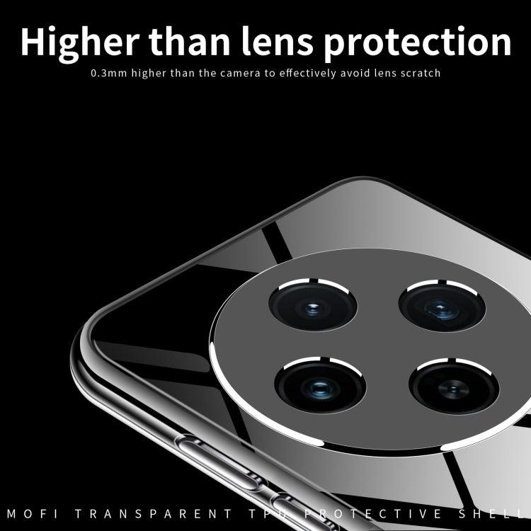 For OPPO Reno12 F 5G MOFI Ming Series Transparent Ultra-thin TPU Phone Case(Transparent)