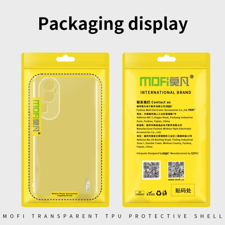 For OPPO Reno12 Global MOFI Ming Series Transparent Ultra-thin TPU Phone Case(Transparent)