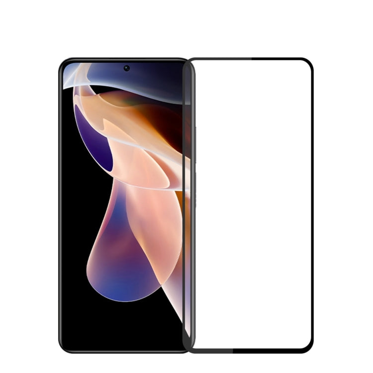 For Xiaomi Redmi 12 5G MOFI 9H 2.5D Full Screen Tempered Glass Film(Black) -  by MOFI | Online Shopping South Africa | PMC TechLife | Buy Now Pay Later Mobicred