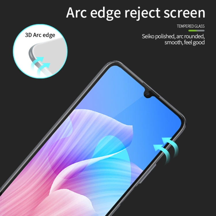 For Samsung Galaxy A24 MOFI 9H 3D Explosion-proof Curved Screen Tempered Glass Film(Black) - Galaxy Tempered Glass by MOFI | Online Shopping South Africa | PMC TechLife | Buy Now Pay Later Mobicred