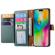 For iPhone 16 Plus Love Zipper Lanyard Leather Phone Case(Green)