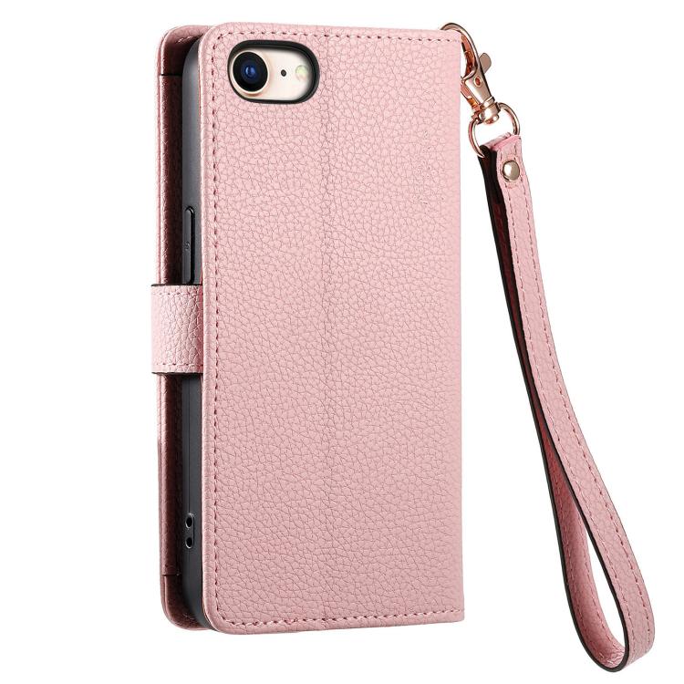 For iPhone 16e Love Zipper Lanyard Leather Phone Case(Pink) - iPhone 16e Cases by PMC TechLife | Online Shopping South Africa | PMC TechLife | Buy Now Pay Later Mobicred