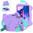 For Lenovo Tab M10 Plus TB-125 2022 Ice Baby EVA Shockproof Hard PC Tablet Case(Light Purple+Mint Green) - Lenovo by PMC TechLife | Online Shopping South Africa | PMC TechLife | Buy Now Pay Later Mobicred
