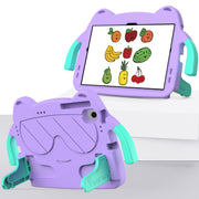 For Lenovo Tab M10 Plus TB-125 2022 Ice Baby EVA Shockproof Hard PC Tablet Case(Light Purple+Mint Green)
