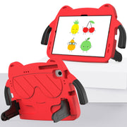 For Lenovo Tab M10 Plus TB-125 2022 Ice Baby EVA Shockproof Hard PC Tablet Case(Red+Black)