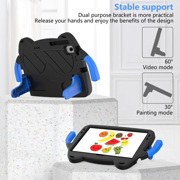 For Huawei Matepad SE 10.4 2023 Ice Baby EVA Shockproof Hard PC Tablet Case(Black+Blue)