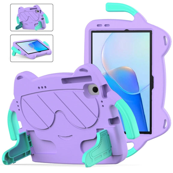 For Huawei Matepad SE 10.4 2023 Ice Baby EVA Shockproof Hard PC Tablet Case(Light Purple+Mint Green)
