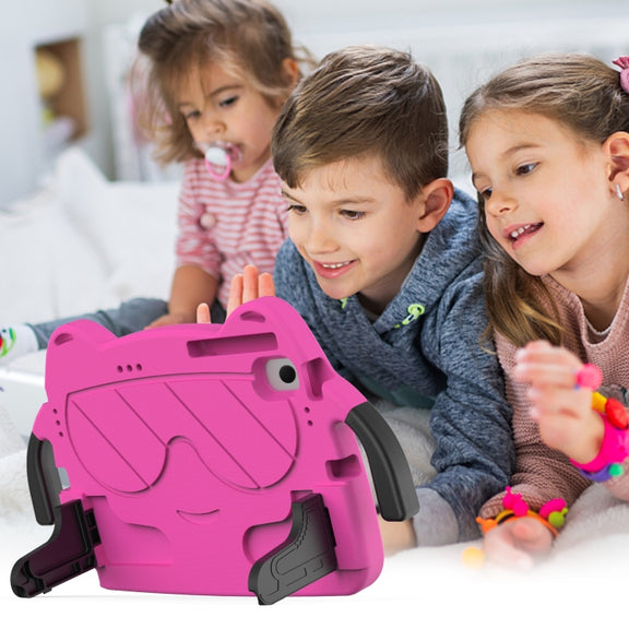 For Huawei Matepad SE 10.4 2023 Ice Baby EVA Shockproof Hard PC Tablet Case(Rose Red+Black)