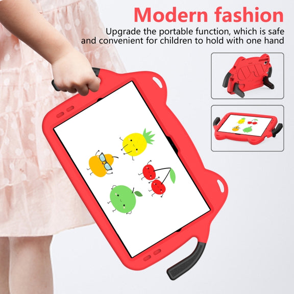 For Nokia T20 10.36 2021 Ice Baby EVA Shockproof Hard PC Tablet Case(Red+Black)
