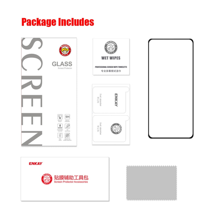 1pc For Google Pixel 7A ENKAY Full Glue High Aluminum-silicon Tempered Glass  Film - Google Tempered Glass by ENKAY | Online Shopping South Africa | PMC TechLife | Buy Now Pay Later Mobicred