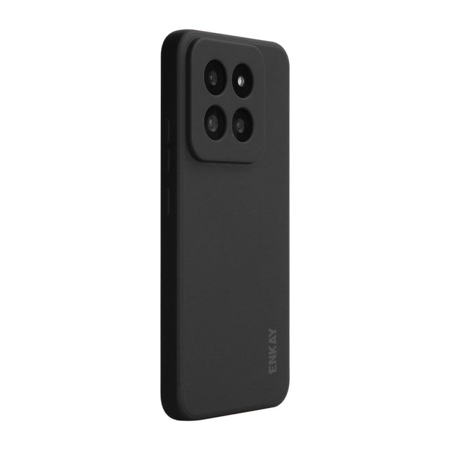 For Xiaomi 14 Pro ENKAY Hat-Prince Liquid Silicone Shockproof Soft Phone Case(Black)