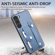 For Samsung Galaxy S25 Ultra 5G Wristband Kickstand Wallet Back Phone Case with Tool Knife(Green)