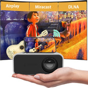 YT300 Home Multimedia Mini Remote Projector Support Mobile Phone(EU Plug White)