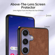 For Samsung Galaxy S25 Ultra 5G Retro Skin-feel Ring Card Wallet Phone Case(Brown)