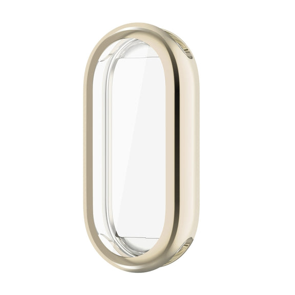 For Xiaomi Mi Band 8 ENKAY Hat-Prince Full Coverage Electroplated Soft TPU Case with Screen Protection(Golden)