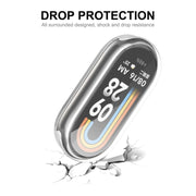 For Xiaomi Mi Band 8 ENKAY Hat-Prince Full Coverage Transparent Soft TPU Case with Screen Protection