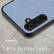 For Samsung Galaxy S25 5G Carbon Fiber Texture Leather Back Cover Phone Case(Green)