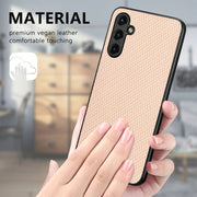For Samsung Galaxy S25 5G Carbon Fiber Texture Leather Back Cover Phone Case(Brown)