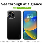 For iPhone 15 Plus MOFI Ming Series Ultra-thin TPU Phone Case(Transparent)