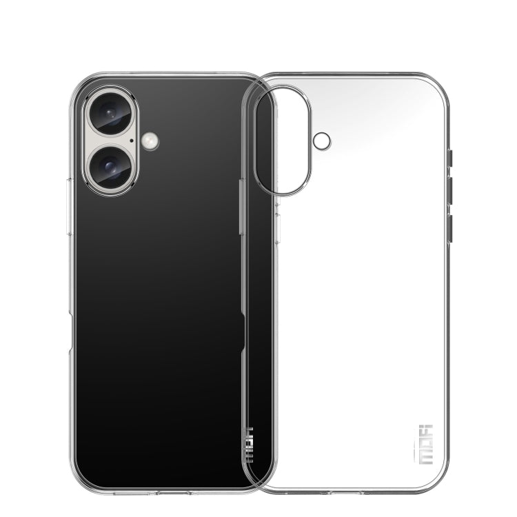 For iPhone 16 MOFI Ming Series Ultra-thin TPU Phone Case(Transparent) - iPhone 16 Cases by MOFI | Online Shopping South Africa | PMC TechLife | Buy Now Pay Later Mobicred