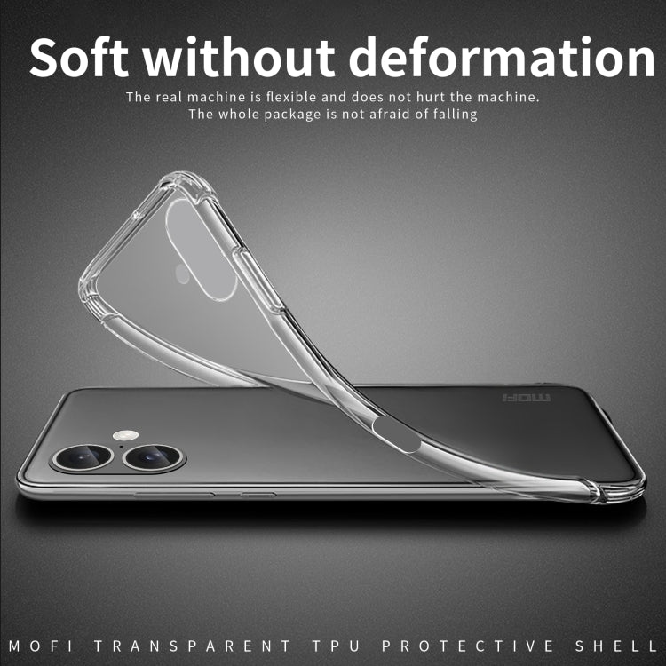 For iPhone 16 Plus MOFI Ming Series Ultra-thin TPU Phone Case(Transparent) - iPhone 16 Plus Cases by MOFI | Online Shopping South Africa | PMC TechLife | Buy Now Pay Later Mobicred