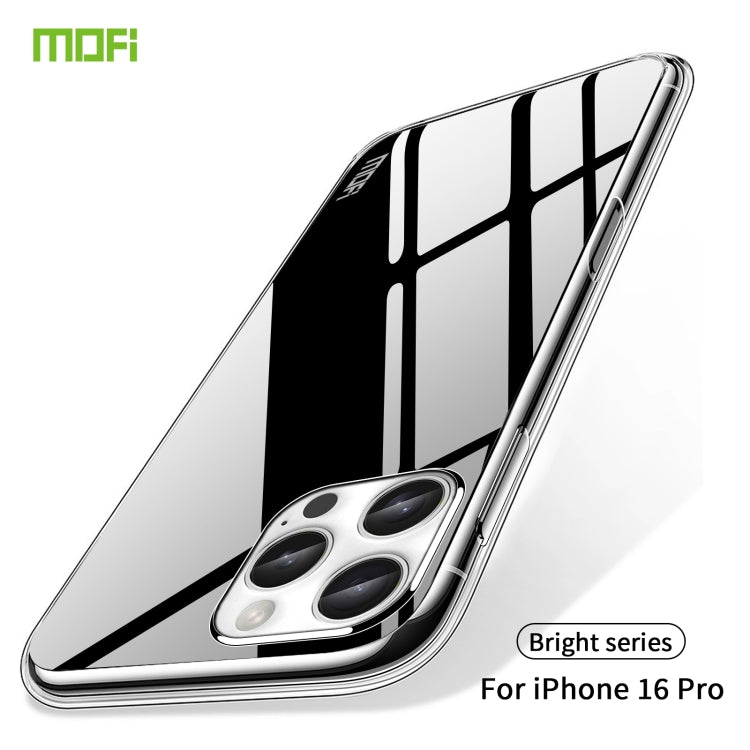 For iPhone 16 Pro MOFI Ming Series Ultra-thin TPU Phone Case(Transparent)